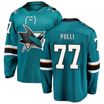 Men's Valtteri Pulli San Jose Sharks Home Jersey - Teal Breakaway