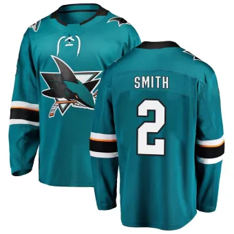 Men's Will Smith San Jose Sharks Home Jersey - Teal Breakaway