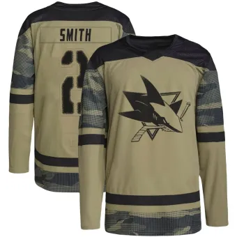 Men's Will Smith San Jose Sharks Military Appreciation Practice Jersey - Camo Authentic