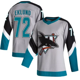 Men's William Eklund San Jose Sharks 2020/21 Reverse Retro Jersey - Gray Authentic