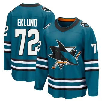 Men's William Eklund San Jose Sharks Home 2nd Jersey - Teal Breakaway