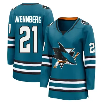 Women's Alex Wennberg San Jose Sharks Home 2nd Jersey - Teal Breakaway