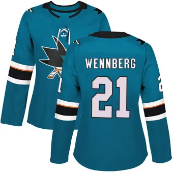 Women's Alex Wennberg San Jose Sharks Home Jersey - Teal Authentic