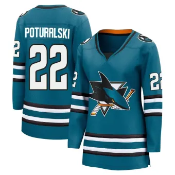 Women's Andrew Poturalski San Jose Sharks Home 2nd Jersey - Teal Breakaway