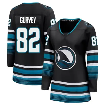 Women's Artem Guryev San Jose Sharks Alternate Premier Jersey - Black Breakaway