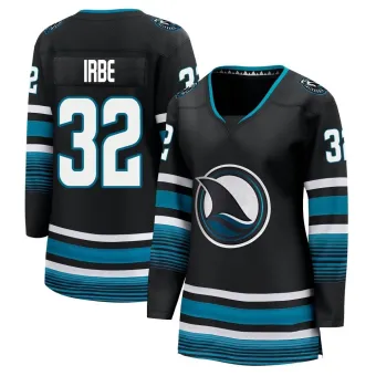 Women's Arturs Irbe San Jose Sharks Alternate Premier Jersey - Black Breakaway