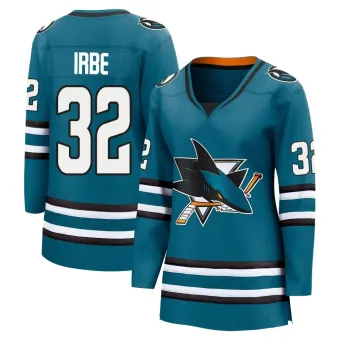 Women's Arturs Irbe San Jose Sharks Home 2nd Jersey - Teal Breakaway