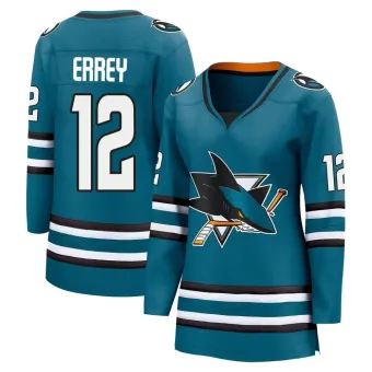 Women's Bob Errey San Jose Sharks Home 2nd Jersey - Teal Breakaway