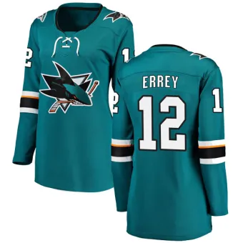 Women's Bob Errey San Jose Sharks Home Jersey - Teal Breakaway