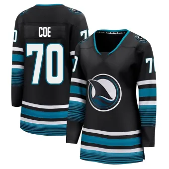 Women's Brandon Coe San Jose Sharks Alternate Premier Jersey - Black Breakaway