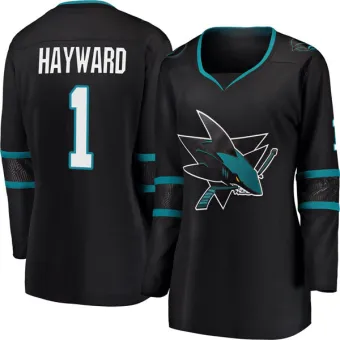 Women's Brian Hayward San Jose Sharks Alternate Jersey - Black Breakaway