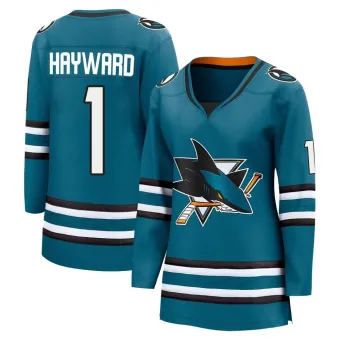 Women's Brian Hayward San Jose Sharks Home 2nd Jersey - Teal Breakaway