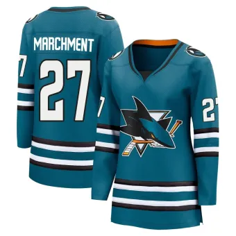 Women's Bryan Marchment San Jose Sharks Home 2nd Jersey - Teal Breakaway