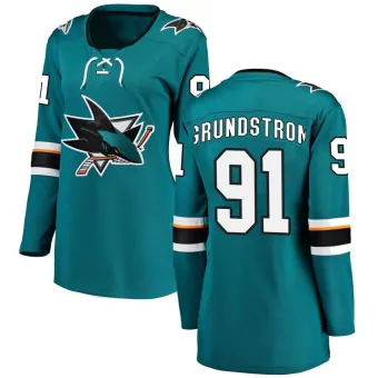 Women's Carl Grundstrom San Jose Sharks Home Jersey - Teal Breakaway