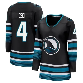 Women's Cody Ceci San Jose Sharks Alternate Premier Jersey - Black Breakaway