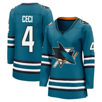 Women's Cody Ceci San Jose Sharks Home 2nd Jersey - Teal Breakaway