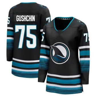 Women's Danil Gushchin San Jose Sharks Alternate Premier Jersey - Black Breakaway