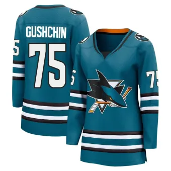 Women's Danil Gushchin San Jose Sharks Home 2nd Jersey - Teal Breakaway