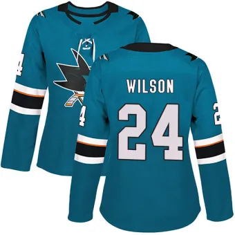 Women's Doug Wilson San Jose Sharks Home Jersey - Teal Authentic