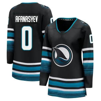 Women's Egor Afanasyev San Jose Sharks Alternate Premier Jersey - Black Breakaway