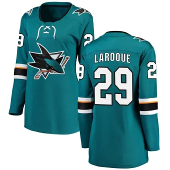 Women's Gannon Laroque San Jose Sharks Home Jersey - Teal Breakaway