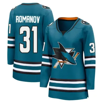 Women's Georgi Romanov San Jose Sharks Home 2nd Jersey - Teal Breakaway