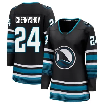 Women's Igor Chernyshov San Jose Sharks Alternate Premier Jersey - Black Breakaway