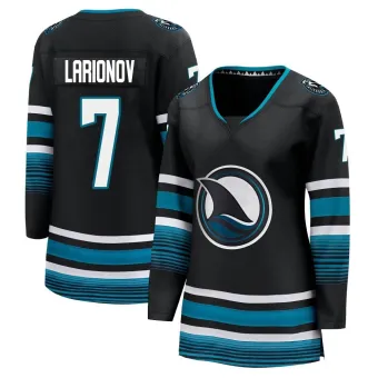 Women's Igor Larionov San Jose Sharks Alternate Premier Jersey - Black Breakaway