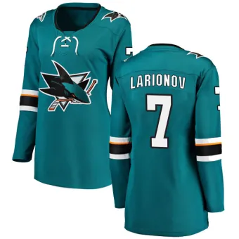 Women's Igor Larionov San Jose Sharks Home Jersey - Teal Breakaway