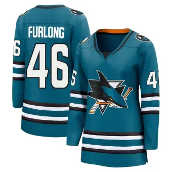 Women's Jake Furlong San Jose Sharks Home 2nd Jersey - Teal Breakaway