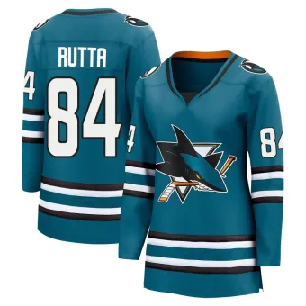 Women's Jan Rutta San Jose Sharks Home 2nd Jersey - Teal Breakaway