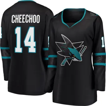 Women's Jonathan Cheechoo San Jose Sharks Alternate Jersey - Black Breakaway