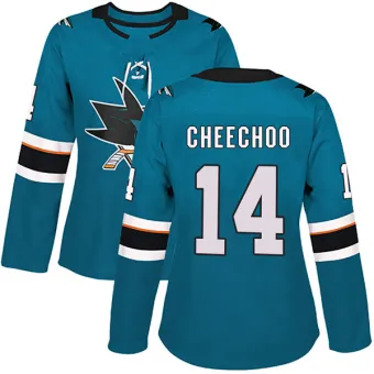 Women's Jonathan Cheechoo San Jose Sharks Home Jersey - Teal Authentic