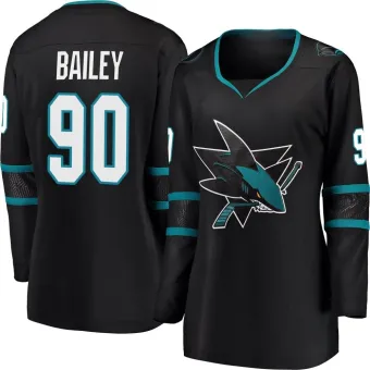 Women's Justin Bailey San Jose Sharks Alternate Jersey - Black Breakaway