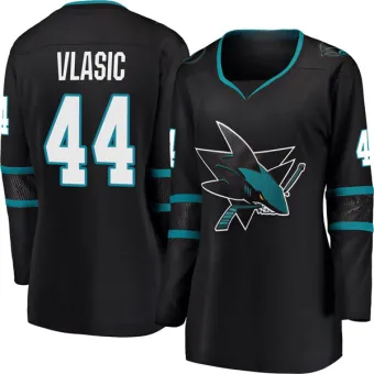 Women's Marc-Edouard Vlasic San Jose Sharks Alternate Jersey - Black Breakaway