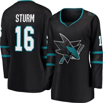 Women's Marco Sturm San Jose Sharks Alternate Jersey - Black Breakaway