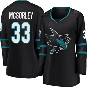 Women's Marty Mcsorley San Jose Sharks Alternate Jersey - Black Breakaway