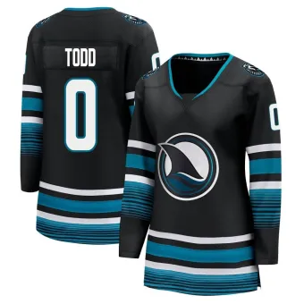 Women's Nathan Todd San Jose Sharks Alternate Premier Jersey - Black Breakaway