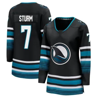 Women's Nico Sturm San Jose Sharks Alternate Premier Jersey - Black Breakaway