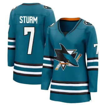 Women's Nico Sturm San Jose Sharks Home 2nd Jersey - Teal Breakaway