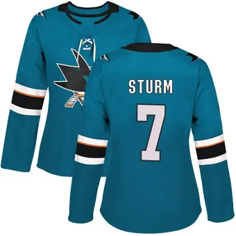 Women's Nico Sturm San Jose Sharks Home Jersey - Teal Authentic