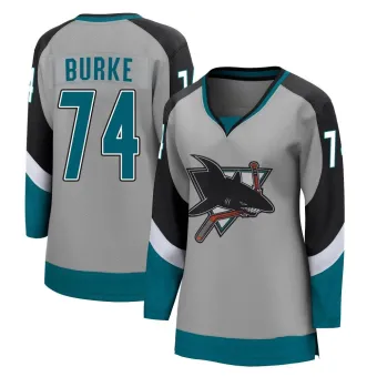 Women's Nolan Burke San Jose Sharks 2020/21 Special Edition Jersey - Gray Breakaway