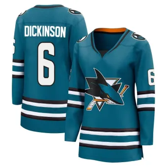 Women's Sam Dickinson San Jose Sharks Home 2nd Jersey - Teal Breakaway