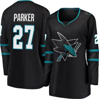 Women's Scott Parker San Jose Sharks Alternate Jersey - Black Breakaway