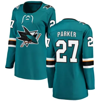 Women's Scott Parker San Jose Sharks Home Jersey - Teal Breakaway