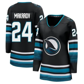 Women's Sergei Makarov San Jose Sharks Alternate Premier Jersey - Black Breakaway