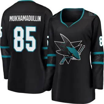 Women's Shakir Mukhamadullin San Jose Sharks Alternate Jersey - Black Breakaway