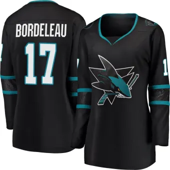 Women's Thomas Bordeleau San Jose Sharks Alternate Jersey - Black Breakaway