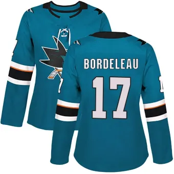 Women's Thomas Bordeleau San Jose Sharks Home Jersey - Teal Authentic