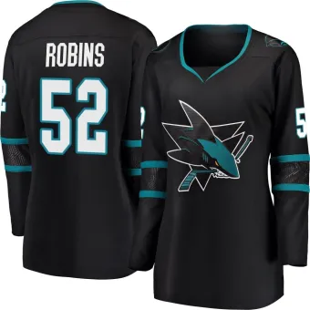 Women's Tristen Robins San Jose Sharks Alternate Jersey - Black Breakaway